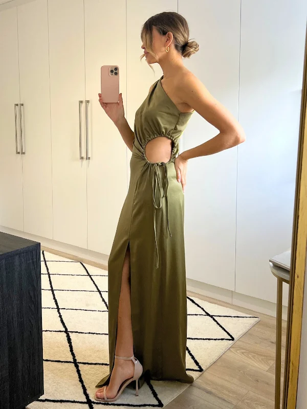 Jovie Cut Out Maxi Dress / Green