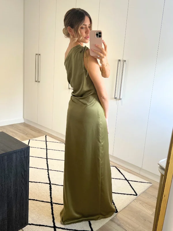 Jovie Cut Out Maxi Dress / Green