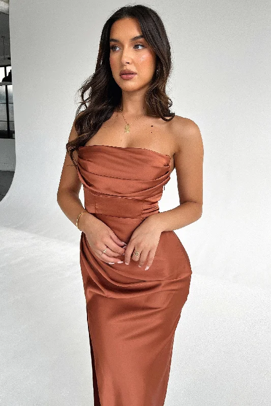 Lola Maxi Dress - Rust