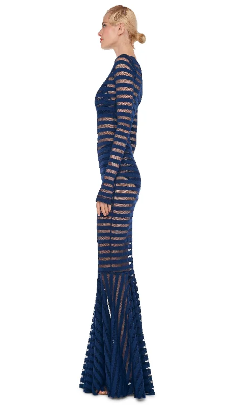 CREWNECK FISHTAIL GOWN