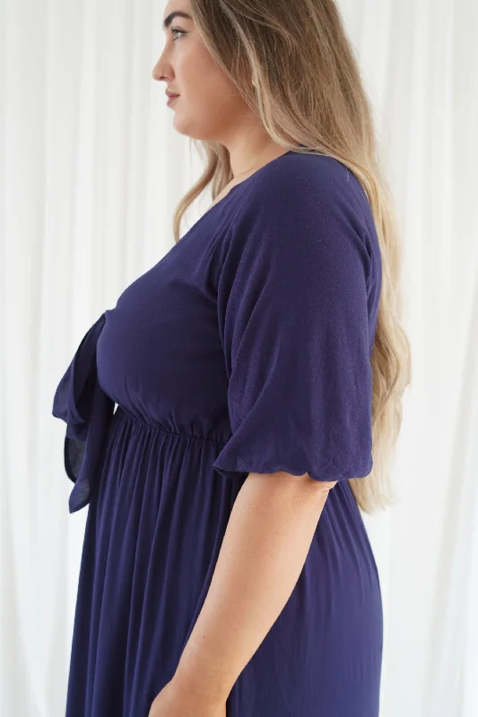 Tara Maxi Dress in Navy