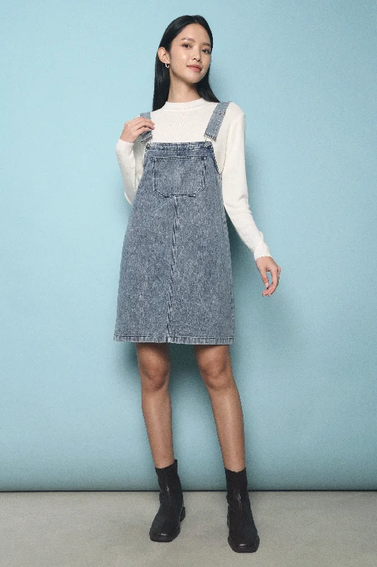 Lassie Pinafore Denim Dress Light