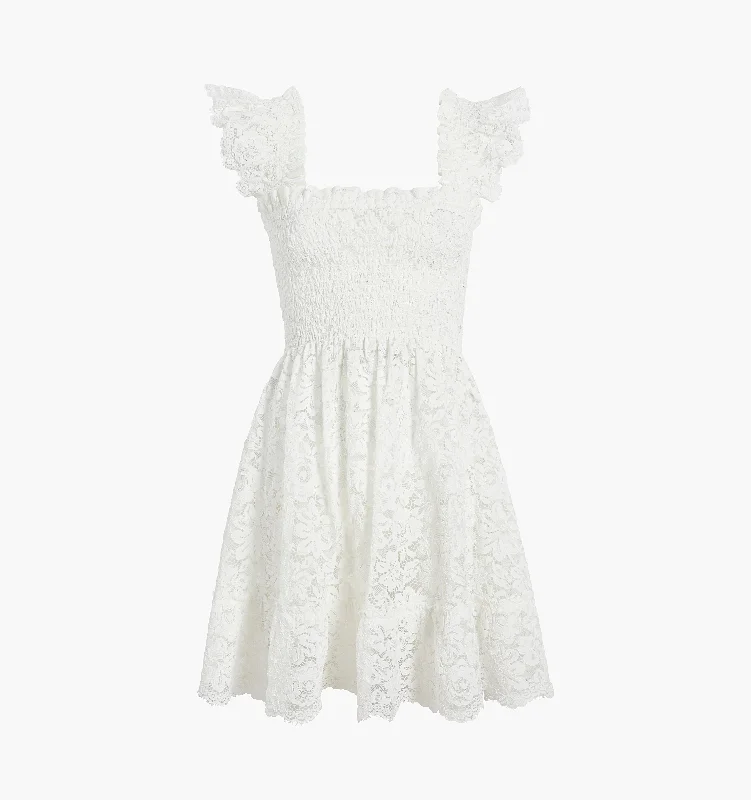 The Lace Elizabeth Nap Dress - White Lace