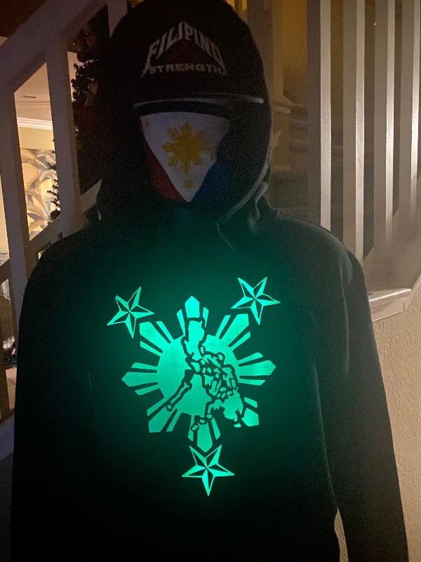 3 Stars and Sun Glow Hoodies Glow in the Dark