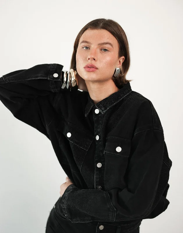 Adrian Denim Jacket (Black Wash)