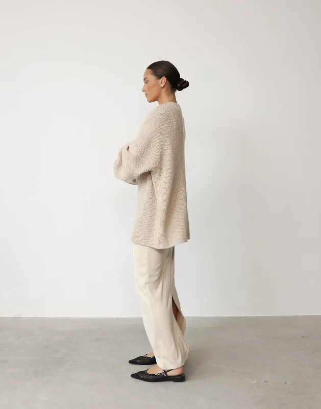 Cody Oversized Jumper (Oatmeal)