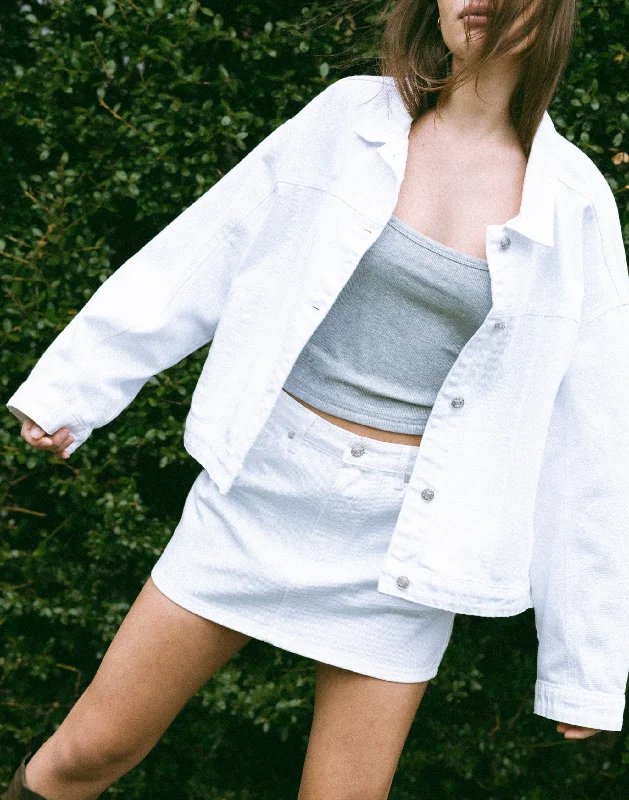 Cole Denim Jacket (White)