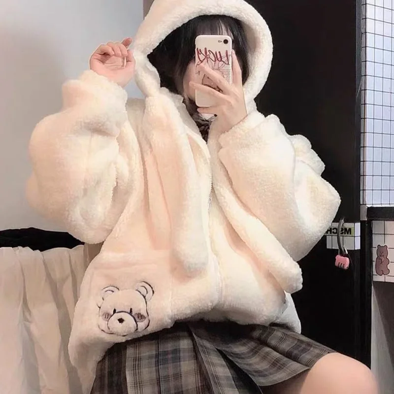 Cute bear plush jacket YV43687