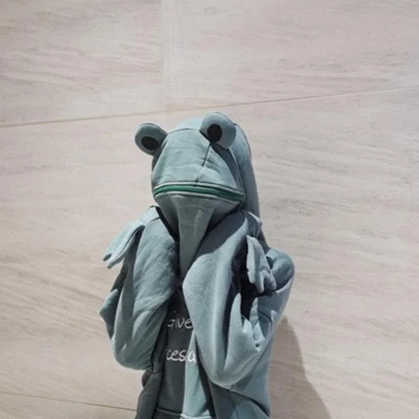 Cute frog hooded sweater YV43524