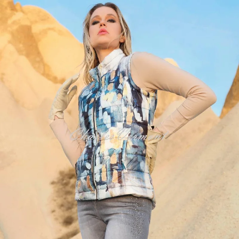 Dolcezza 'Abstract' Print Lightly Padded Gilet - Style 73820