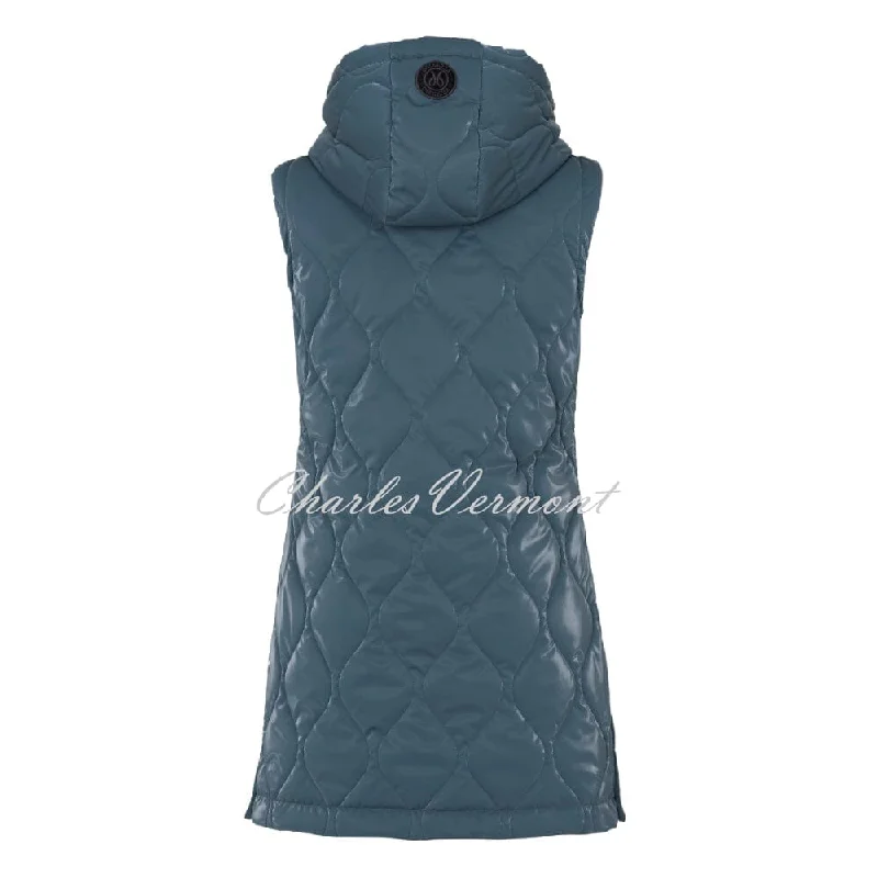 Dolcezza Longline Gilet - Style 73861 (Teal Blue)