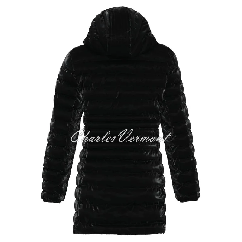 Dolcezza High Gloss Padded Coat With Printed Lining - Style 73815