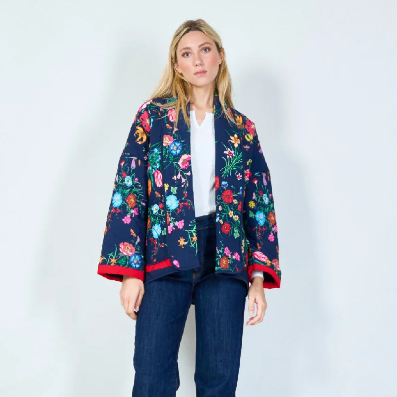 Elegant floral kimono jacket wholesale