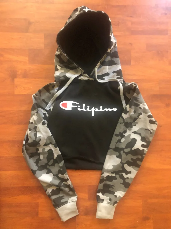 Filipino Champions Crop Top Hoodies