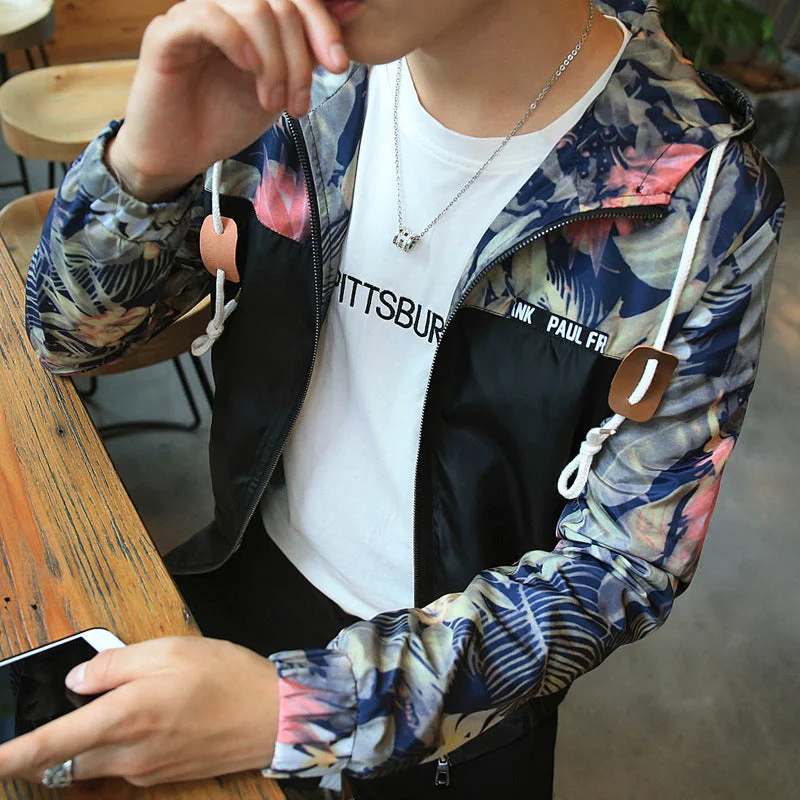 Floral Windbreaker Jacket