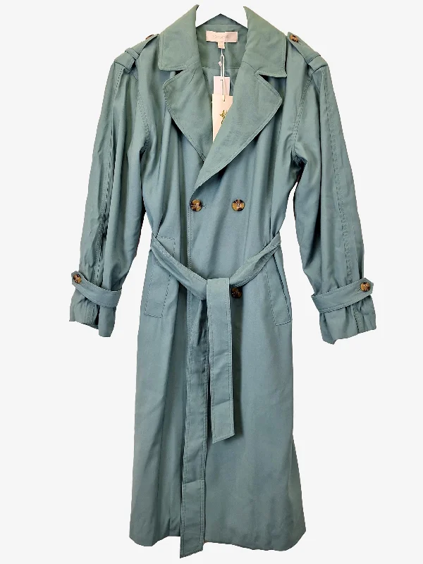 Foxwood Classic Posh Teal Trench  Coat Size S