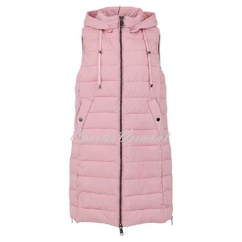 Frandsen Padded Longline Gilet - Style 833-321-42 (Blossom Pink)