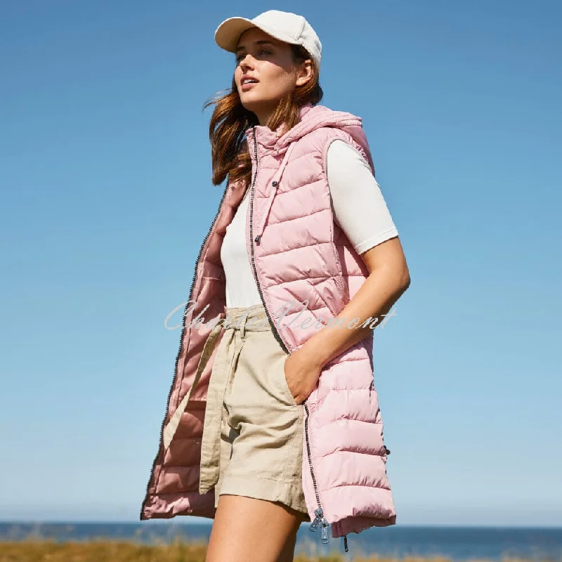 Frandsen Padded Longline Gilet - Style 833-321-42 (Blossom Pink)