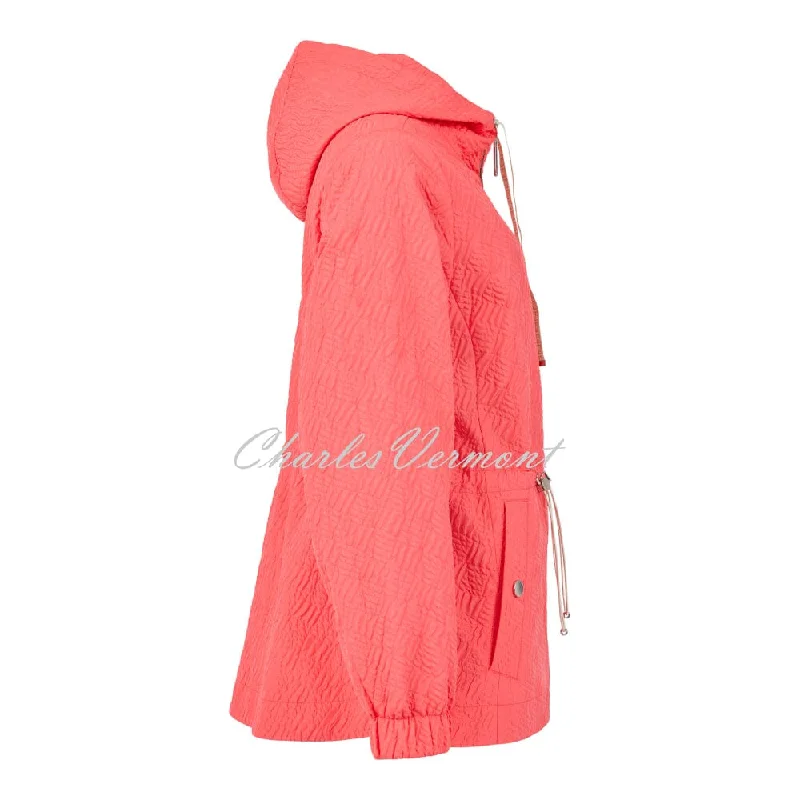 Frandsen Textured Jacket - Style 840-607-33 (Coral)