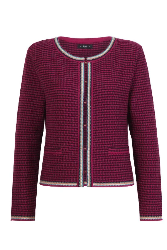 Jacquard Jacket Structure Pattern in Pink 232721 by Ivko