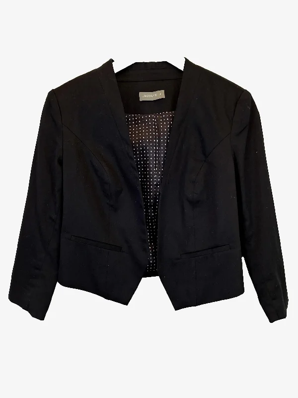 Jacqui. E Stylish Tailored Cropped Blazer Size 8