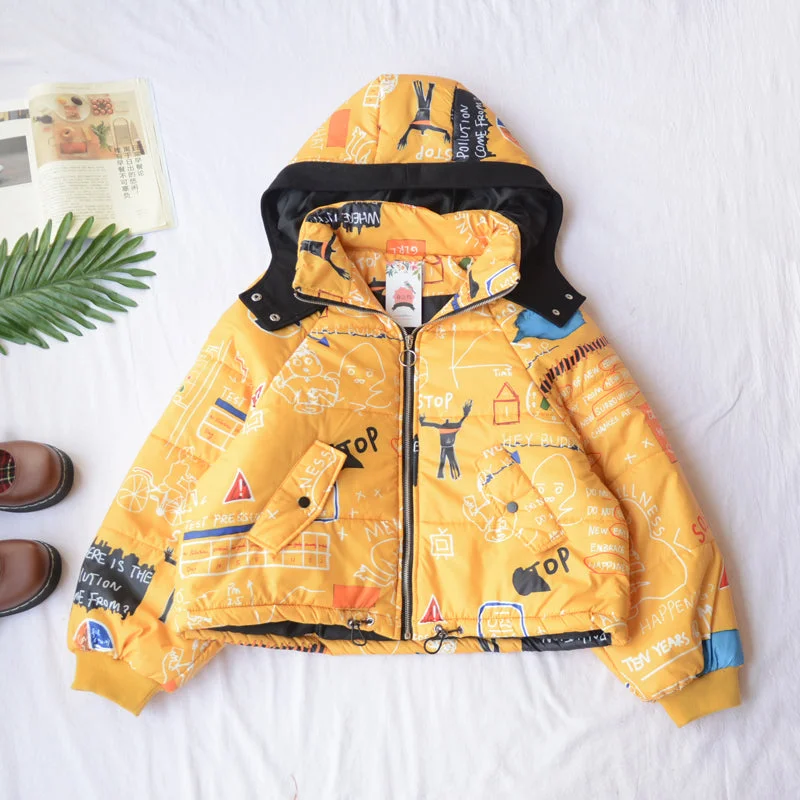 Japanese childish  print jacket YV40775