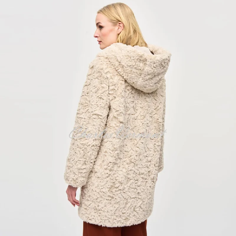 Joseph Ribkoff Reversible Faux Fur Coat - Style 243903