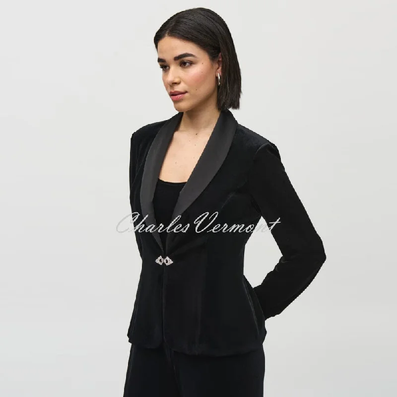 Joseph Ribkoff Velvet Blazer Jacket And Camisole Set - Style 244926