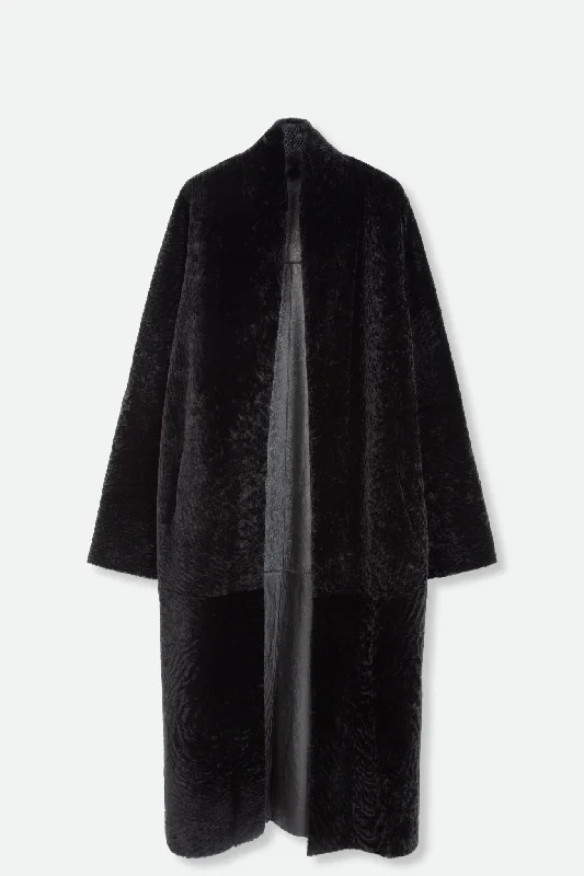 ISA LONG SHEARLING COAT