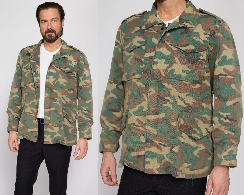 Medium 70s M65 Camo Army Field Jacket