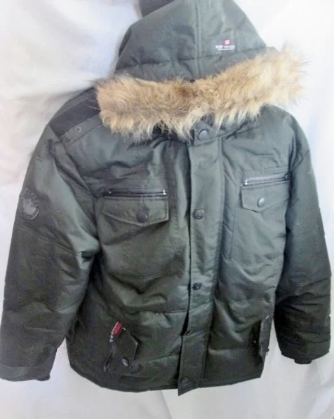 Mens CANADA WEATHERGEAR SUPER TRIPLE GOOSE DOWN JACKET Coat Puffer Winter XL GREEN BLACK