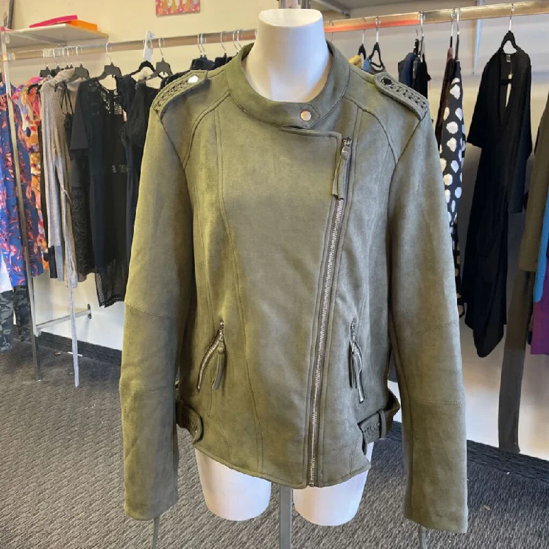 Molly Bracken microsuede moto jacket 1X