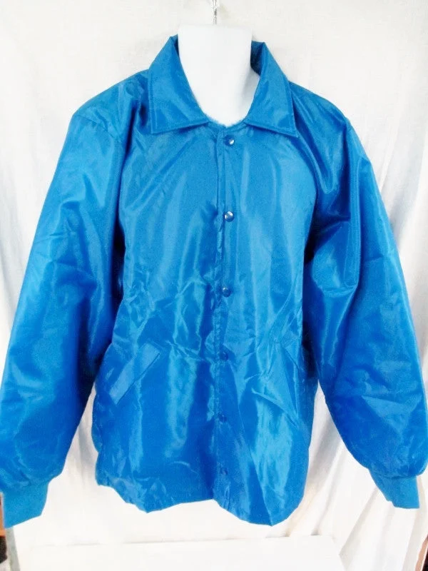 NEW Mens BIRDIE BY MARSAL JACKET Letterman Sports Coat Waterproof BLUE L