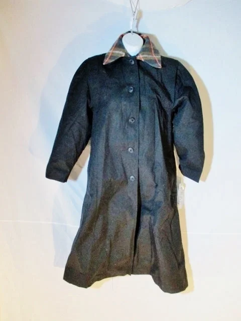 NEW NWT BREM RAINWEAR Trench coat jacket raincoat POLAND BLACK 8 Lined Womens