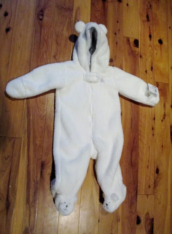 NEW NWT CARTER'S INFANT FLEECE BABY SHERPA Coat WHITE BEAR 6 months Gift