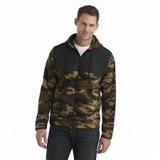 NEW NWT Mens ATHLETEC SUPREME FLEECE HOODIE JACKET Coat BROWN CAMO M