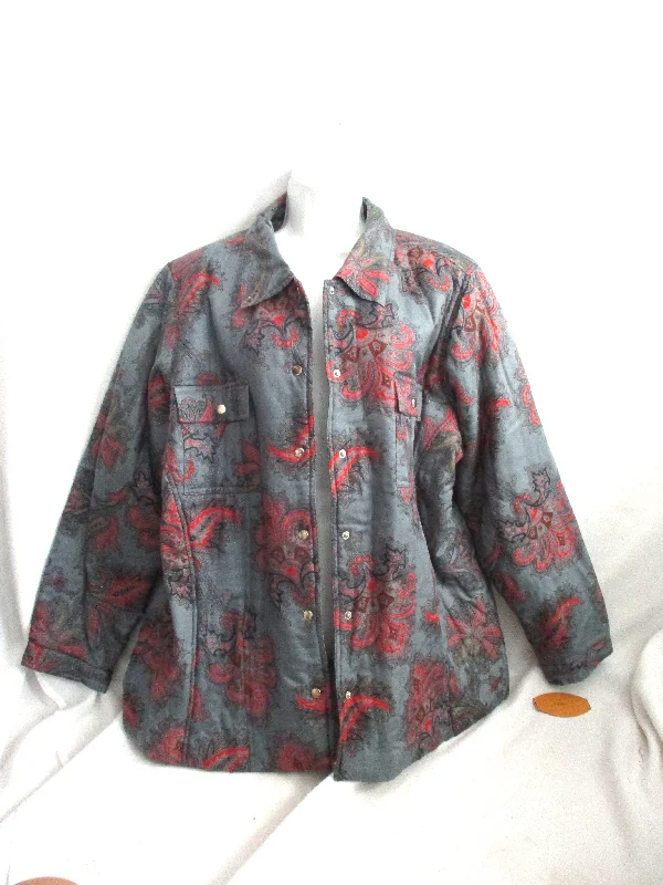 NWT NEW BUSHWACKER CLASSICS PAISLEY  jacket coat Silk Cotton 1X