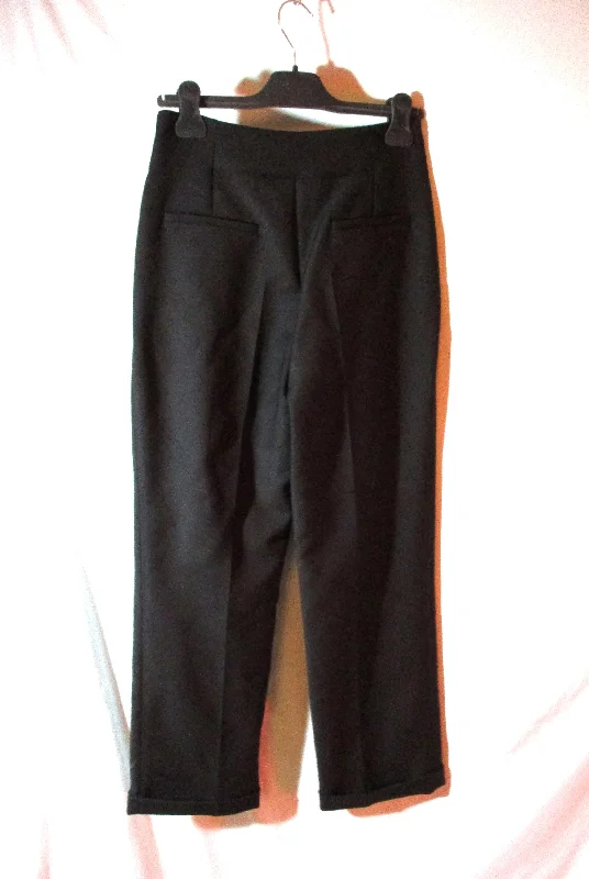 NWT NEW CHRISTIAN DIOR PARIS PANTALON ND Wool Pants Trouser 36 BLACK