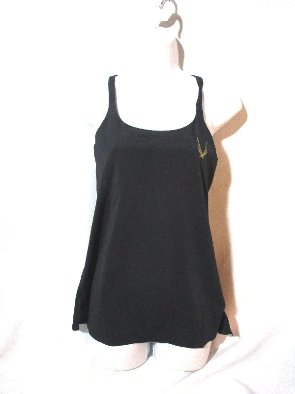 NWT NEW LUCAS HUGH CORE PERFORMANCE CROSS BACK Tank L BLACK