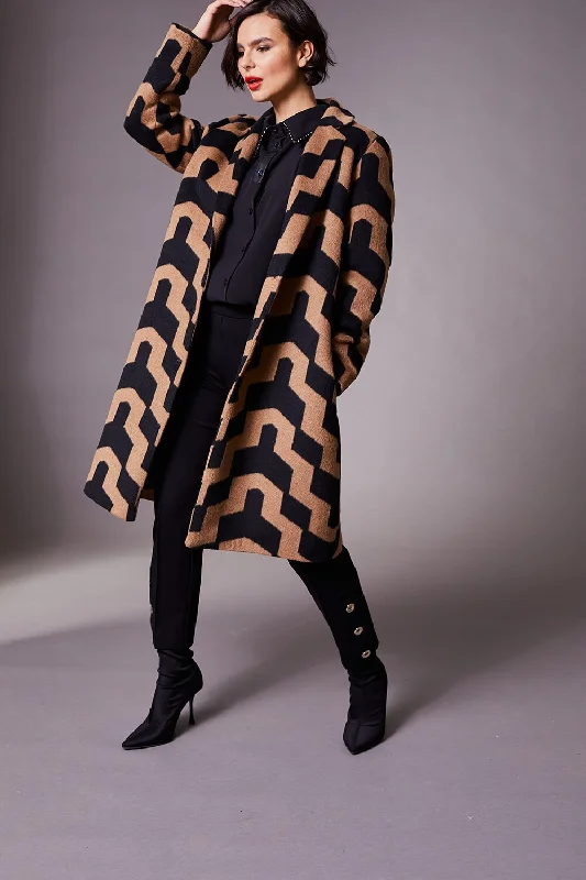 Peruzzi - W23514 Zig Zag Coat