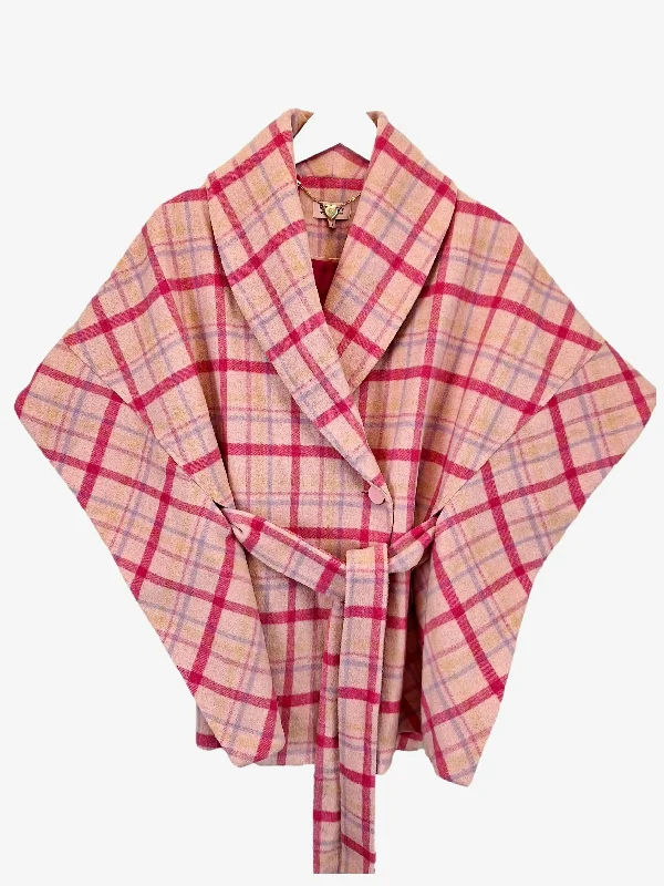 Review Belted Checker Winter Cape Size S