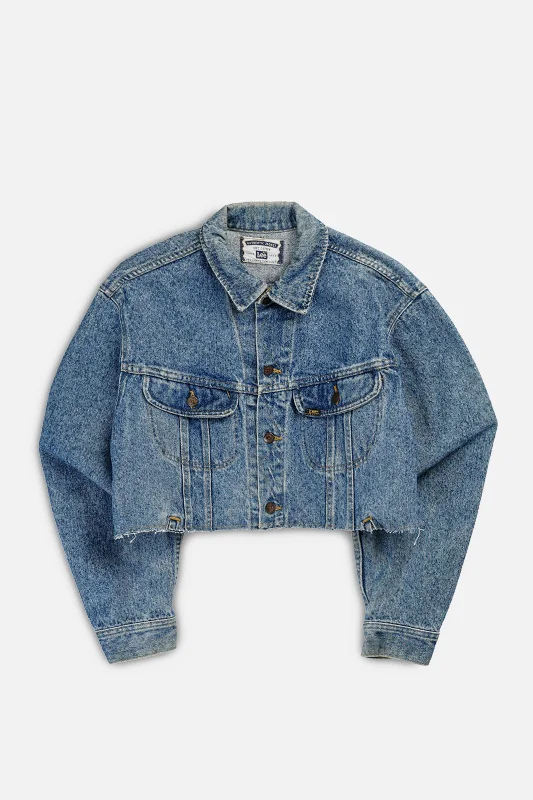 Rework Vintage Lee Crop Denim Jacket - L