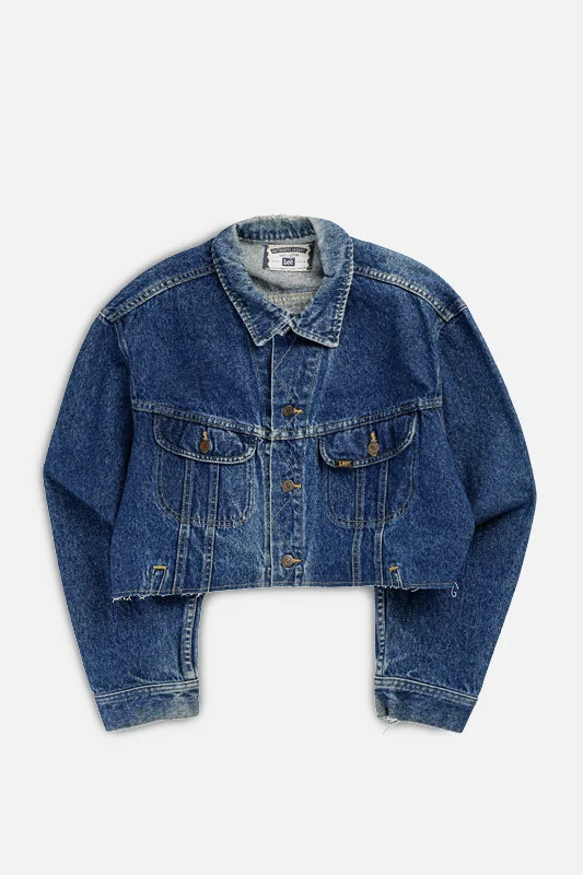 Rework Vintage Lee Crop Denim Jacket - L