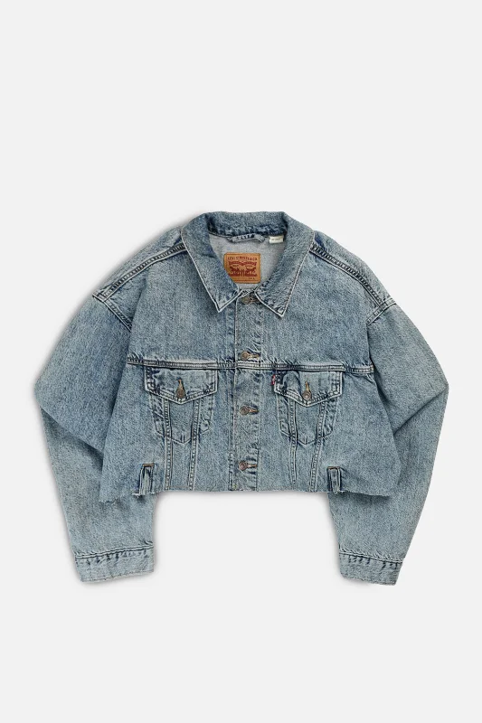 Rework Vintage Levi's Crop Denim Jacket - L