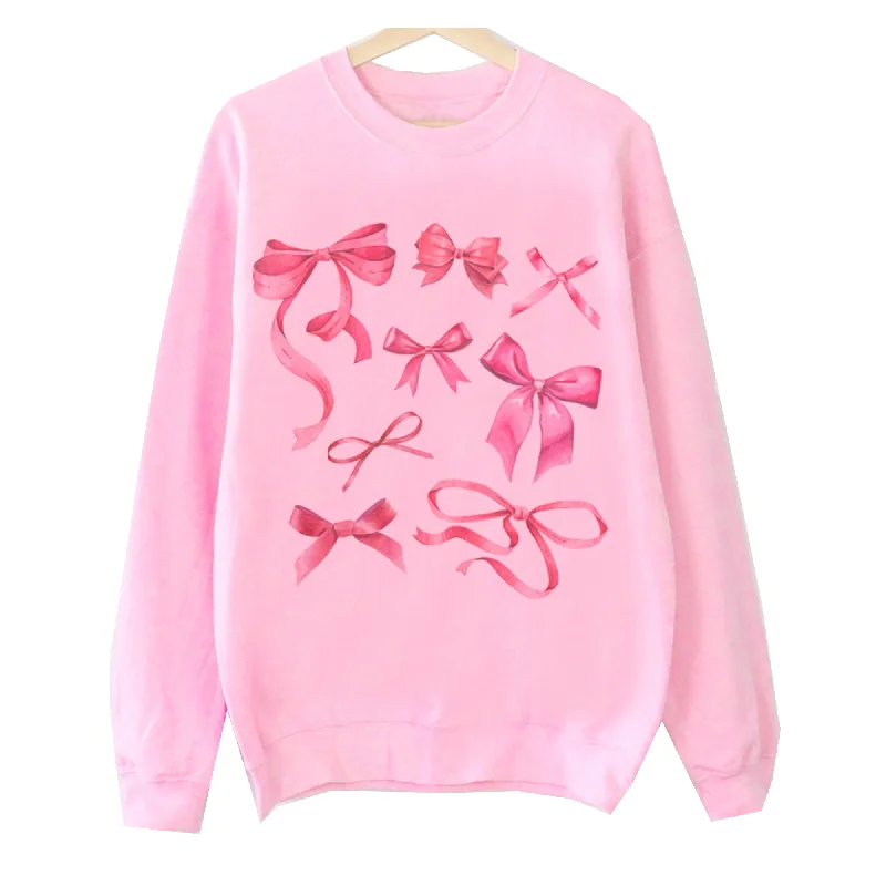 Ribbon and Bows Pink Sweatshirt