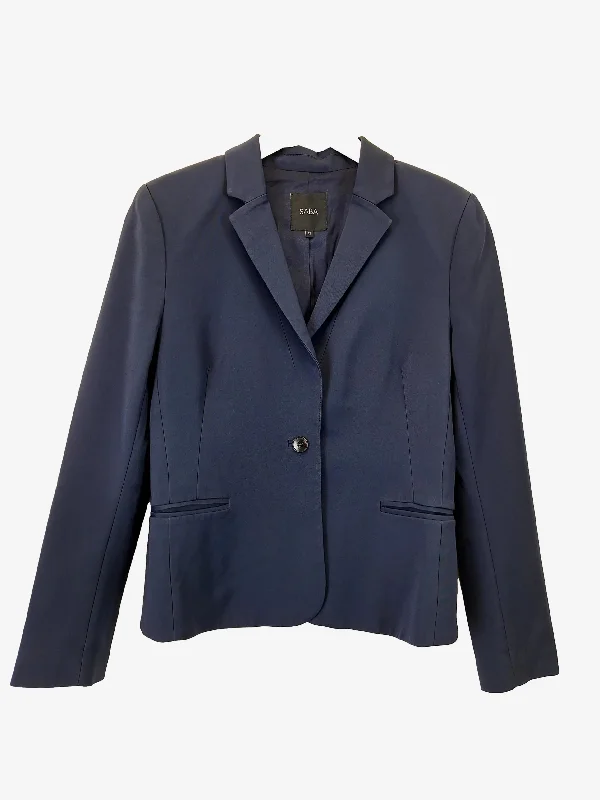 Saba Classic Navy Single Breasted Work Blazer Size 12