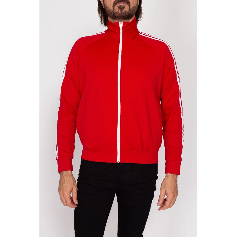 Sm-Med 80s Red Striped Track Jacket