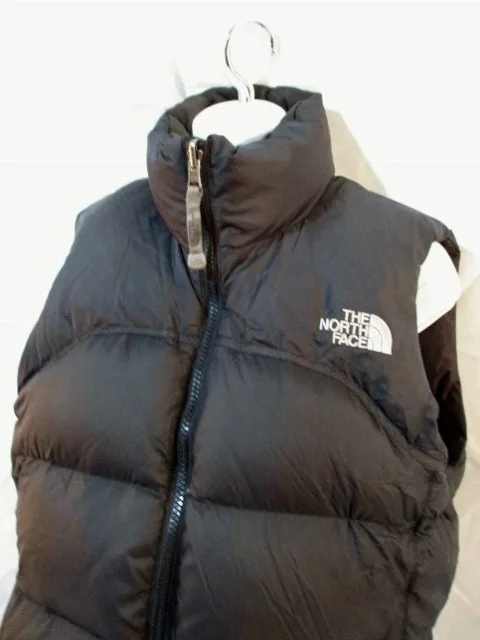 THE NORTH FACE 700 Series DOWN VEST Sleeveless JACKET Coat BLACK S / P