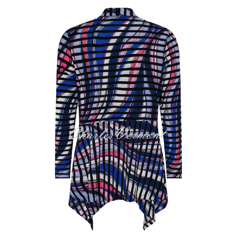 Tia Abstract Print Stripe Cover-up - Style 77176-7561-42