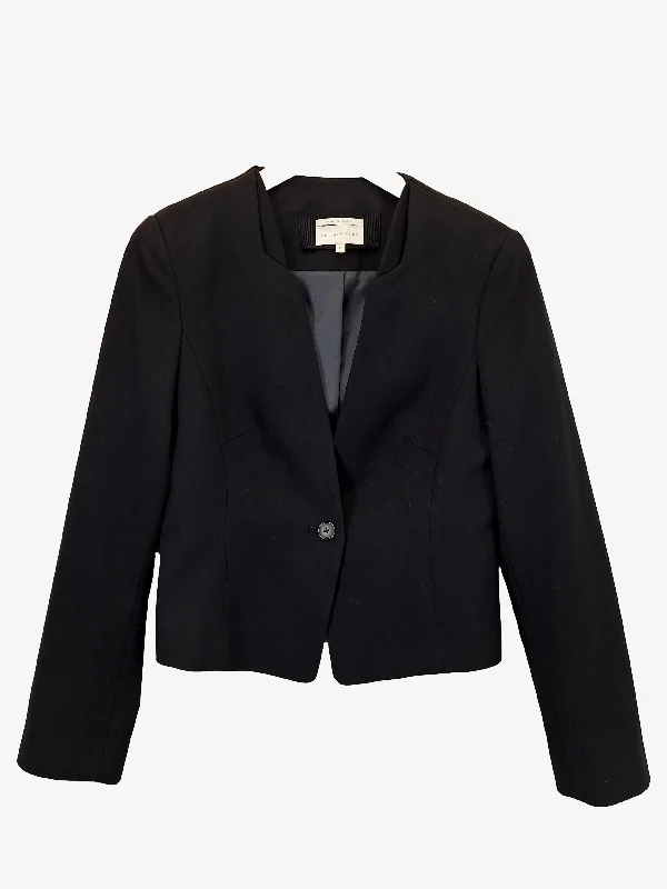 Veronika Maine Tailored Cropped  Work Blazer Size 10